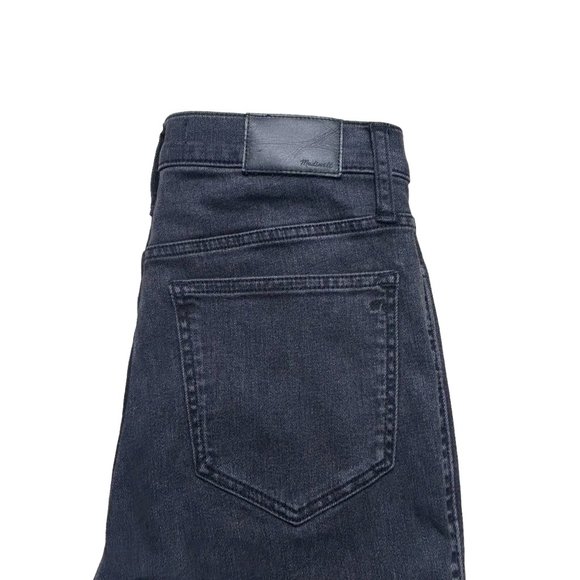 Madewell Jeans 10" High Rise Skinny Womens Size 27 Button Fly Stretch Black Wash - Picture 5 of 11